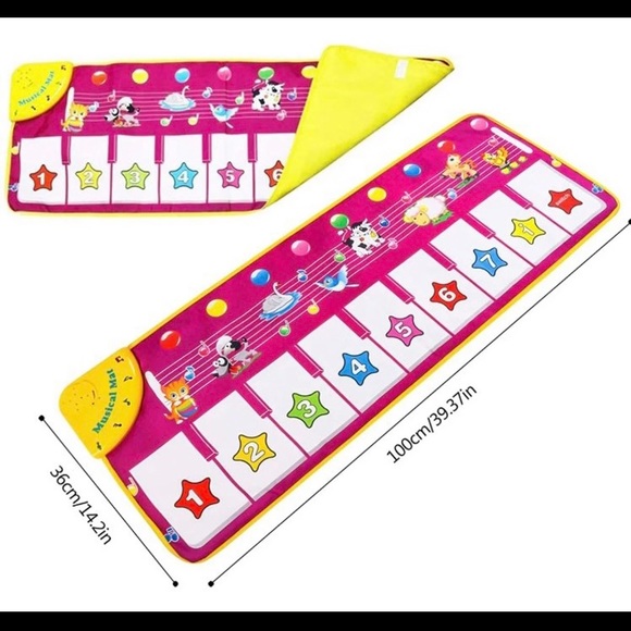 NEW Musical Piano Keyboard Playmat - Picture 5 of 5
